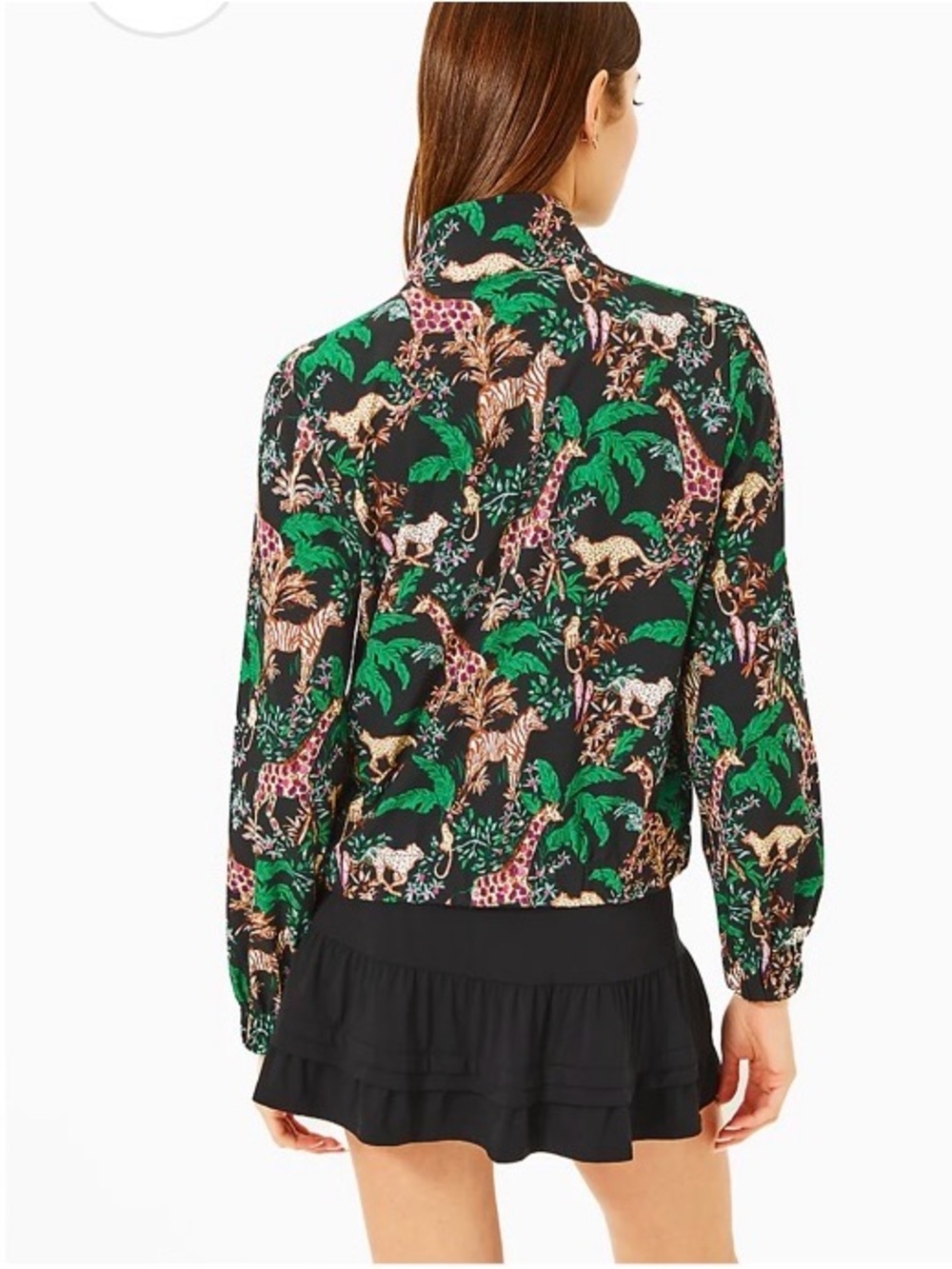 NWOT Lilly Pulitzer Luxletic Aegean Performance Jacket XL SPF 50 Full Zip Safari - Picture 2 of 15